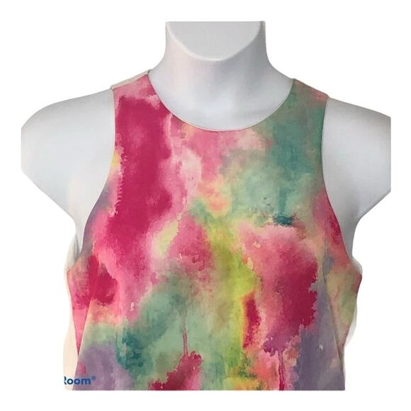 A’gaci Pastel Watercolor Sleeveless Dress Spring Easter Size Small - Picture 4 of 14